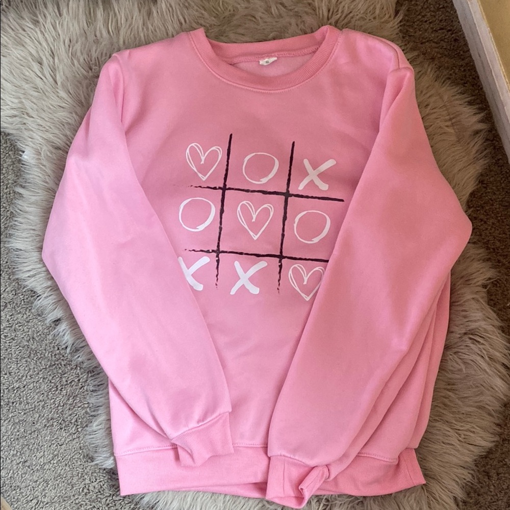 Pink Tic-Tac-Toe Sweatshirt